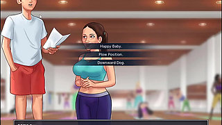 I knead my MILF Stepmom's ass in Yoga in Summertime Saga