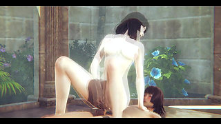 Hentai 3D Uncensored - Couple Having Sex in Spa - Japanese Asian Manga Anime Film Game Porn