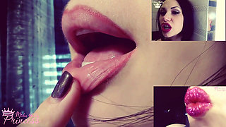 Let's fantasize about my sexy big pink lips