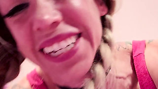 POV Wrestling with Breast in Your Face and Titty Fuck Ending with Mars Solo