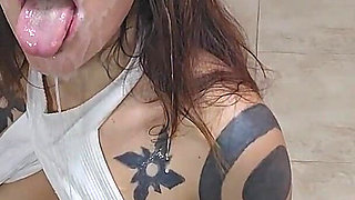 Bukkake to Stepsister Party at Home