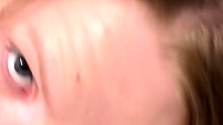 Quick Blowjob While Lying on the Desk and Then on My Knees
