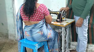 My Mother-in-law, a Tailor, Was Sewing Clothes, so I Had Sex with Her as if to Help Her.