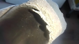 Worn-out Birkenstock shoes