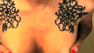 She got so horny while taking a shower and made me cum in