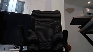 Sexy Shemale With Big Tits Jerking Her Huge Cock Off