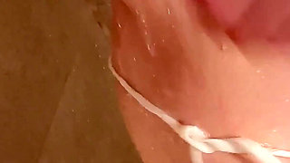 Bubble Bikini Shower Pixie - Wall Dildo Ride & Sweet Finish