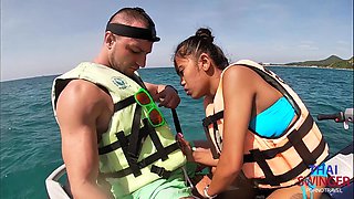 Thai Cutie Gets Hold Of a Hefty European Dick While Accompanying a Tourist On His Jet-ski Ride