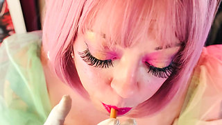 A Pretty Princess, Tina Snua , Chainsmokes 2 Cork Cigarettes - Dangling Snap Inhales Drifting Smoke