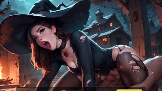Anime Ai: During a Halloween Party, I'm Alone with My Neighbor, and We Have a Quick Hookup