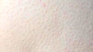 Pretty close up blonde has a tasty looking pussy