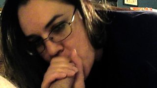 Big Beautiful Woman Gives Blowjob to Her Man