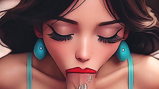NEON DREAMS - PRINCESS JASMINE SUCKING & FUCKING