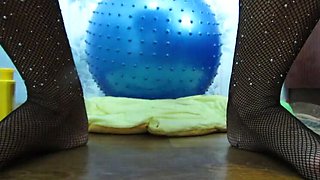 SexyAnka Masturbates to Squirting Orgasm - Hairy Ukrainian Amateur Moaning Close-Up