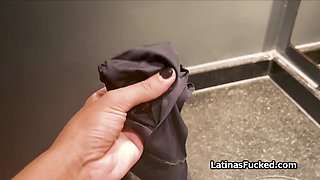 Blown by large-breasted Hispanic roomie after Yoga