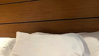 Lovely Amateur teen brunette masturbating outdoor