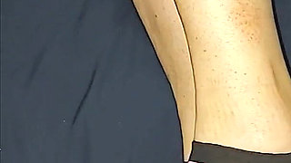 Naughty Black Nike No-show Ankle Socks Sockjob Footjob with Slipper Removal