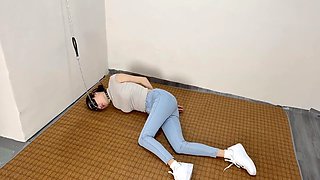 Imprison Girl in Tight Jeans