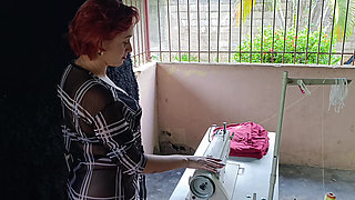 The Guy Who Repairs My Machine Masturbates While Watching Me Pump the Pedal on the Sewing Machine