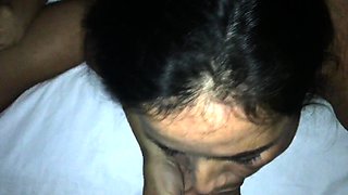 Chubby and busty amateur Milf fucks with handjob