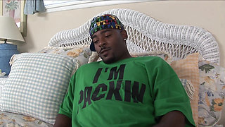 Black couple has a lot of fun