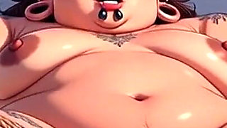 Fat BBW with Hairy Pussy in Bondage - Extremely Horny