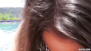 An awesome dick-riding session with a passionate girlfriend Lily Love