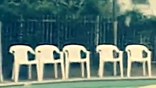 Vintage Porn of a Fat Housewife with Hairy Pussy Fucked by a Big Cock in the Pool