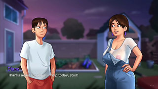 Monster Cock Anon and Big Boobs Diane Gets Each Other Wet Outdoor - Summertime Saga Gameplay