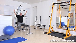 Martina and aged heads young boy fuck like adult movie stars in the fitness