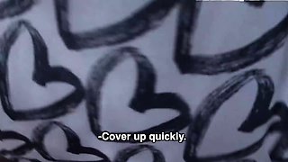 Skinny Busty Teen Cheats While Boyfriend Takes Shower