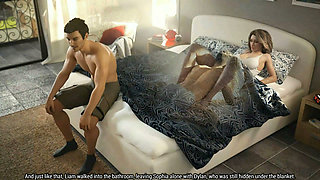 A Wife and Stepmother Real Fucking - Sophia Licks Dylan's Cum off Her Fingers Behind Liam's Back!