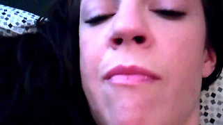 Big dildo masturbation in POV amateur camera to seduce and to make you cum with from true authentic big tits American girl