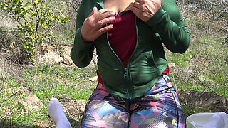 Gets lucky handjob from a horny mature cuckold wife