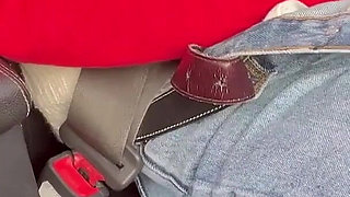 On the Highway I Make the Uber Driver Cum