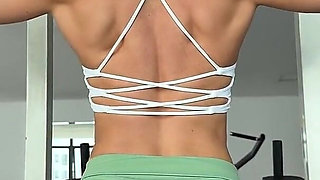 Muscle Back, Short Shorts, Gym Workout