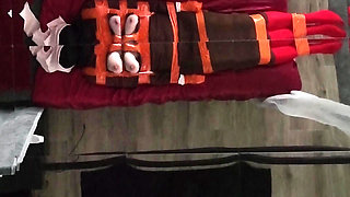 Part 3 - Tape Bondage, Pantyhose Layering, Nipple BDSM, Orgasms
