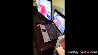 Abuelita Mexicana Eyacula en una Llamada Webcam