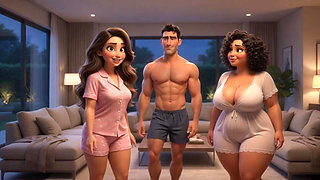 Steamy Weekend Surprise with Alluring Mature Stepmother and Fiancee Loving Approval (ai Generated)