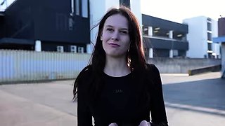 GERMAN SCOUT - Small Redhead Teen Peach Delina Pick Up