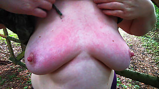 Naked Tits in the Woods Have to Be Punished