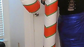 Big Beautiful Nurse Vicki Trys to Squash Her Candy Cane?