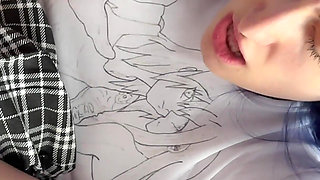 First Anal Cutie Schoolgirl, Teacher Rough Fuck in Ass with a Big Dick, Creampie From First Person