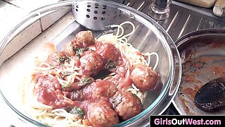 Thrilled Darcy's pussy licking movie