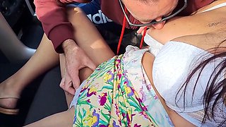 Inexperienced wife Exotic Tracy picks up a stranger for car fun in public