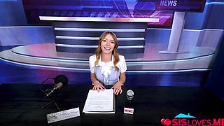 Myra Moans enjoying stepbros dick in her mouth