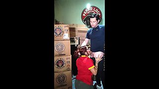 Amateur Latina Oxxo Cashier Gets Fucked and Sucks Cock in Storeroom