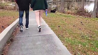 Hot Bbw Meets Stranger In The Park And Sucks His Cock!