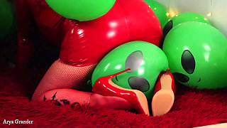 Compilation of Air Ballons Latex Fetish Video