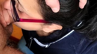Pov homemade amateur facial cumshot and blowjob